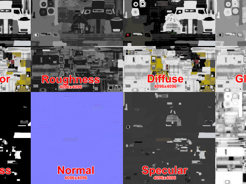 航空機防氷トラック ホワイト --348-- 3Dモデル