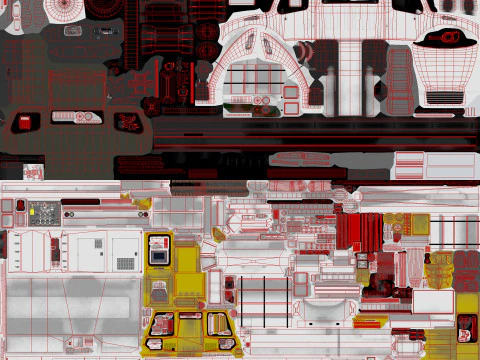 Truk Deicer Pesawat Putih --348-- Model 3D