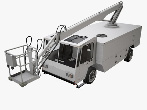 Aircraft Deicer Truck --349-- 3D Model