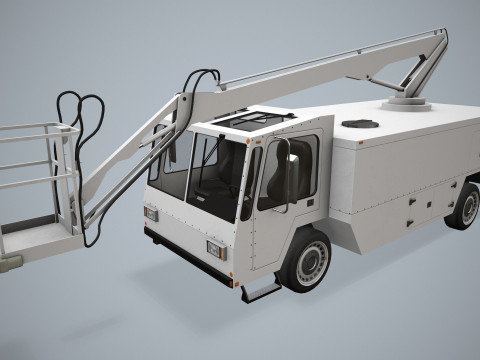 Aircraft Deicer Truck --349-- 3D Model