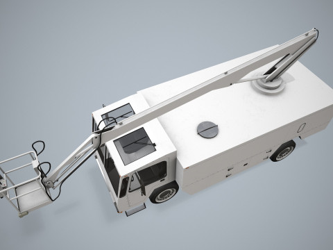 Aircraft Deicer Truck --349-- 3D Model