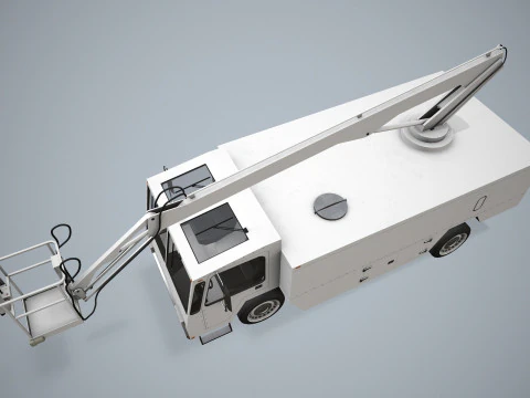 एयरक्राफ्ट डिसर ट्रक--349-- 3D मॉडल