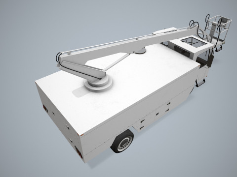 Aircraft Deicer Truck --349-- 3D Model