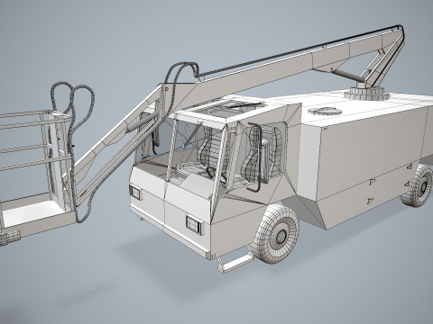 Aircraft Deicer Truck --349-- 3D Model