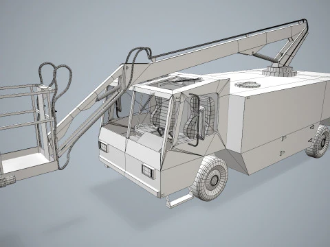 एयरक्राफ्ट डिसर ट्रक--349-- 3D मॉडल