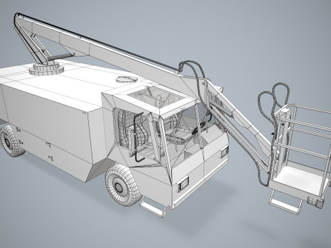 Aircraft Deicer Truck --349-- 3D Model