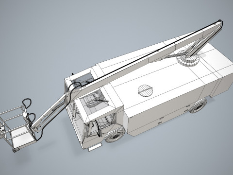 Aircraft Deicer Truck --349-- 3D Model