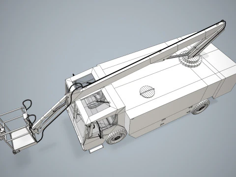 एयरक्राफ्ट डिसर ट्रक--349-- 3D मॉडल