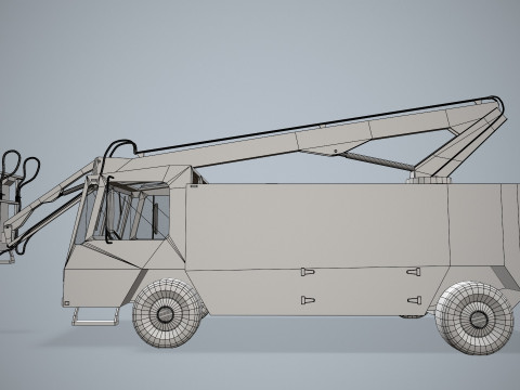 Aircraft Deicer Truck --349-- 3D Model