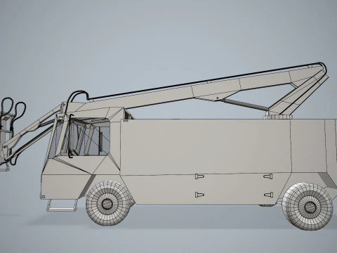 एयरक्राफ्ट डिसर ट्रक--349-- 3D मॉडल