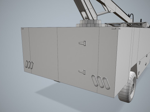 Aircraft Deicer Truck --349-- 3D Model