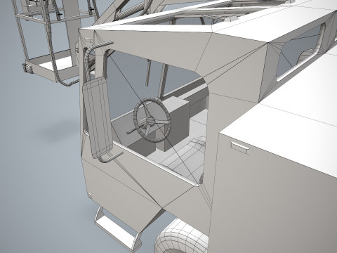 Aircraft Deicer Truck --349-- 3D Model