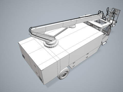 Aircraft Deicer Truck --349-- 3D Model