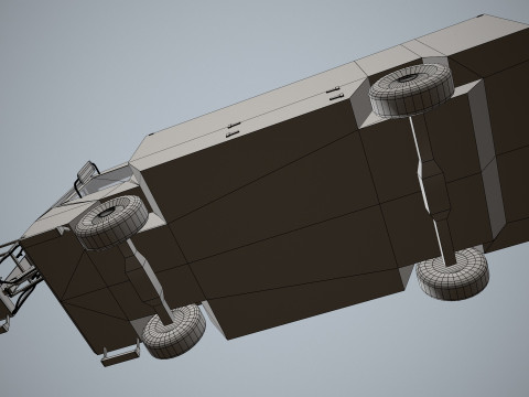 Aircraft Deicer Truck --349-- 3D Model