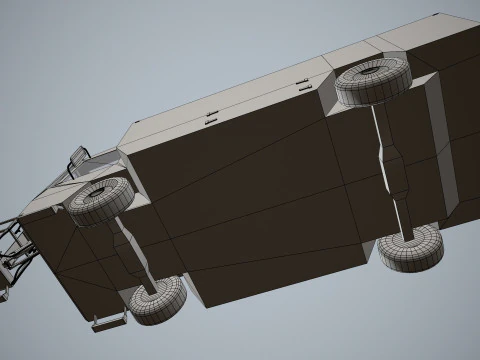 एयरक्राफ्ट डिसर ट्रक--349-- 3D मॉडल