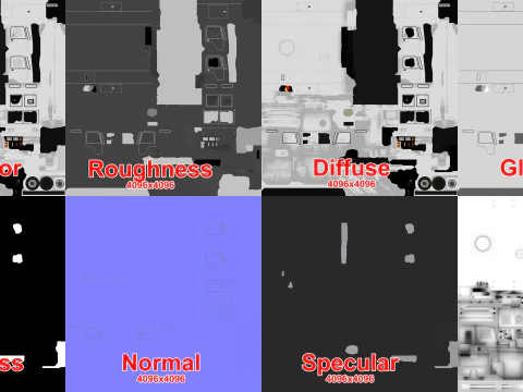 एयरक्राफ्ट डिसर ट्रक--349-- 3D मॉडल