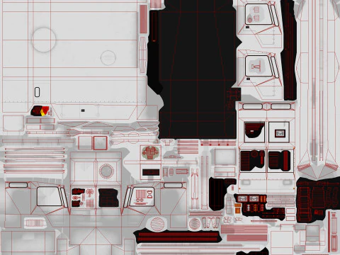 एयरक्राफ्ट डिसर ट्रक--349-- 3D मॉडल