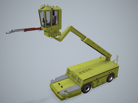Aircraft Deicer Truck --351-- 3D Model