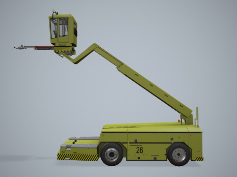 Aircraft Deicer Truck --351-- 3D Model