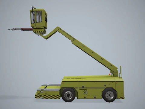 Camion antighiaccio per aerei --351-- Modello 3D