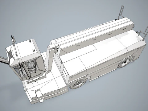 Camion antighiaccio per aerei --351-- Modello 3D