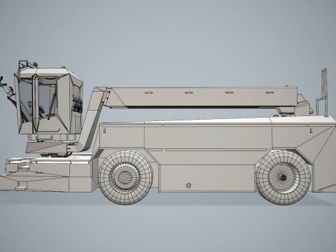 Camion antighiaccio per aerei --351-- Modello 3D
