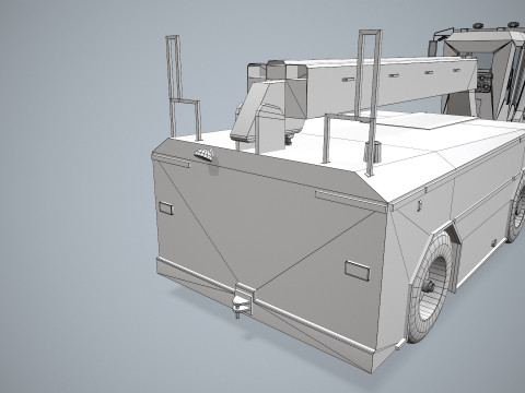 Aircraft Deicer Truck --351-- 3D Model