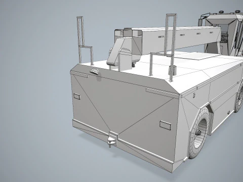 Camion antighiaccio per aerei --351-- Modello 3D