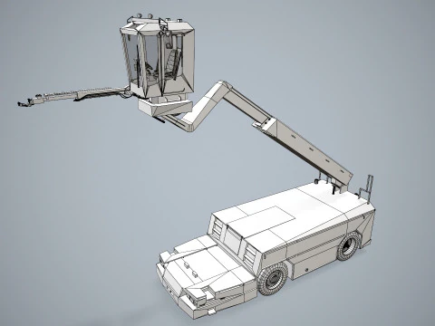 Camion antighiaccio per aerei --351-- Modello 3D