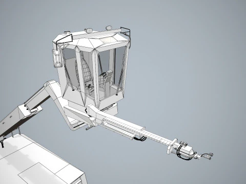 Camion antighiaccio per aerei --351-- Modello 3D
