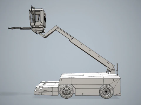 Camion antighiaccio per aerei --351-- Modello 3D