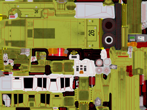 Camion antighiaccio per aerei --351-- Modello 3D