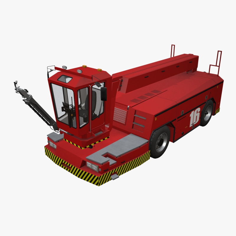 Camion de dégivrage pour avions --352-- Modèle 3D .c4d .max .obj .3ds .fbx .stl .blend