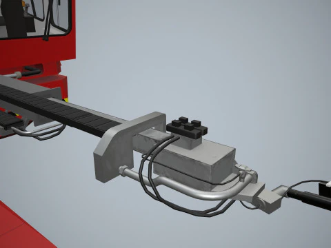 항공기 제빙기 트럭 --352-- 3D 모델