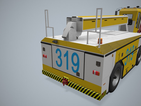 Caminhão descongelador de aeronaves --353-- Modelo 3D