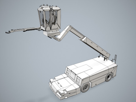 Caminhão descongelador de aeronaves --353-- Modelo 3D