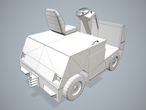 Bagaj Traktörü --354-- 3D Model