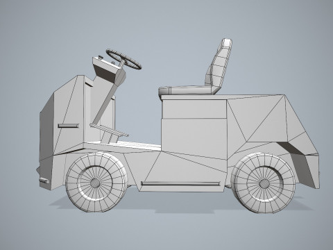 Bagaj Traktörü --354-- 3D Model