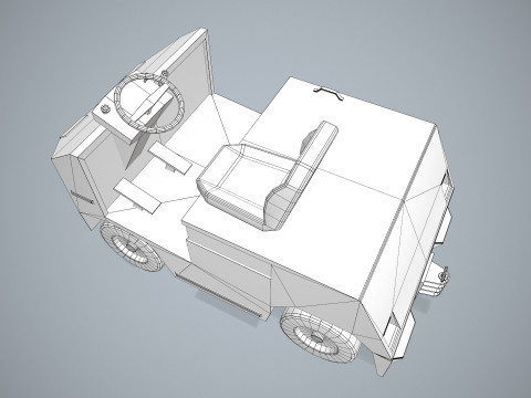 Bagaj Traktörü --354-- 3D Model