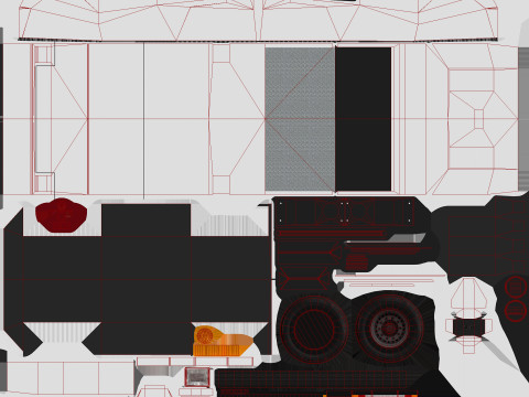 Bagaj Traktörü --354-- 3D Model