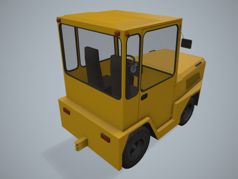 수하물 트랙터 --355-- 3D 모델