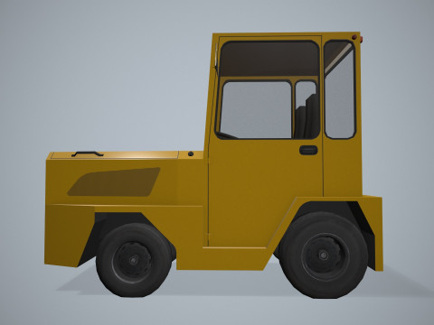 수하물 트랙터 --355-- 3D 모델