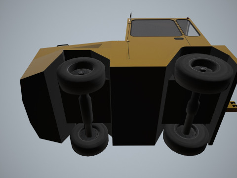 수하물 트랙터 --355-- 3D 모델