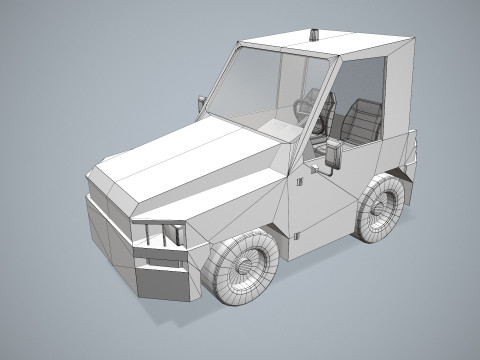 Bagaj Traktörü --356-- 3D Model
