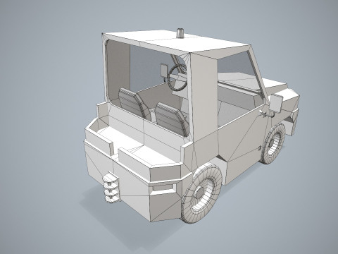 Bagaj Traktörü --356-- 3D Model