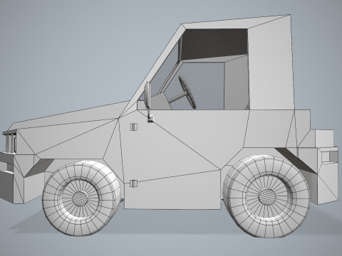 Bagaj Traktörü --356-- 3D Model