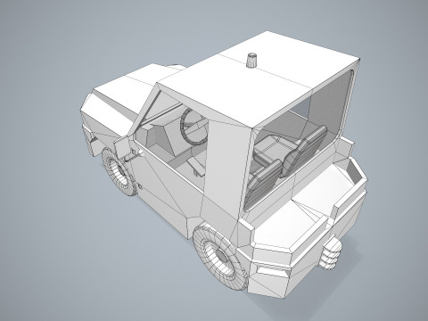 Bagaj Traktörü --356-- 3D Model