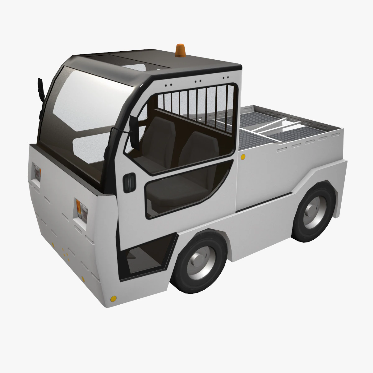 Trattore per bagagli --357-- Modello 3D .c4d .max .obj .3ds .fbx .stl .blend