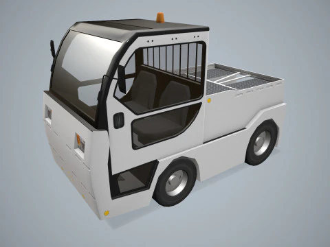 Trattore per bagagli --357-- Modello 3D