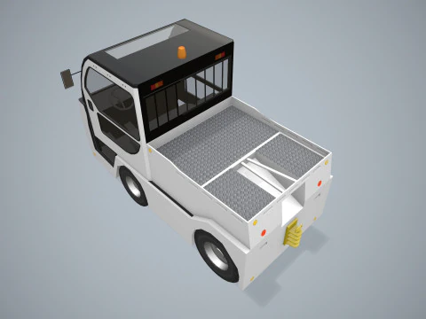 Trattore per bagagli --357-- Modello 3D